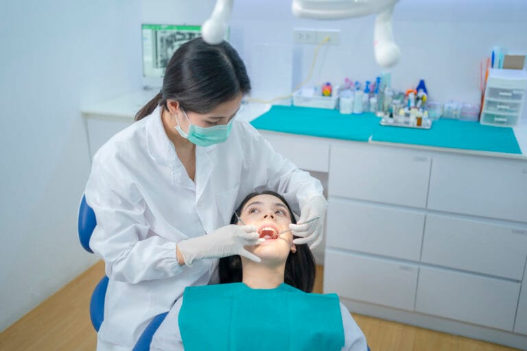 dentist with a patient