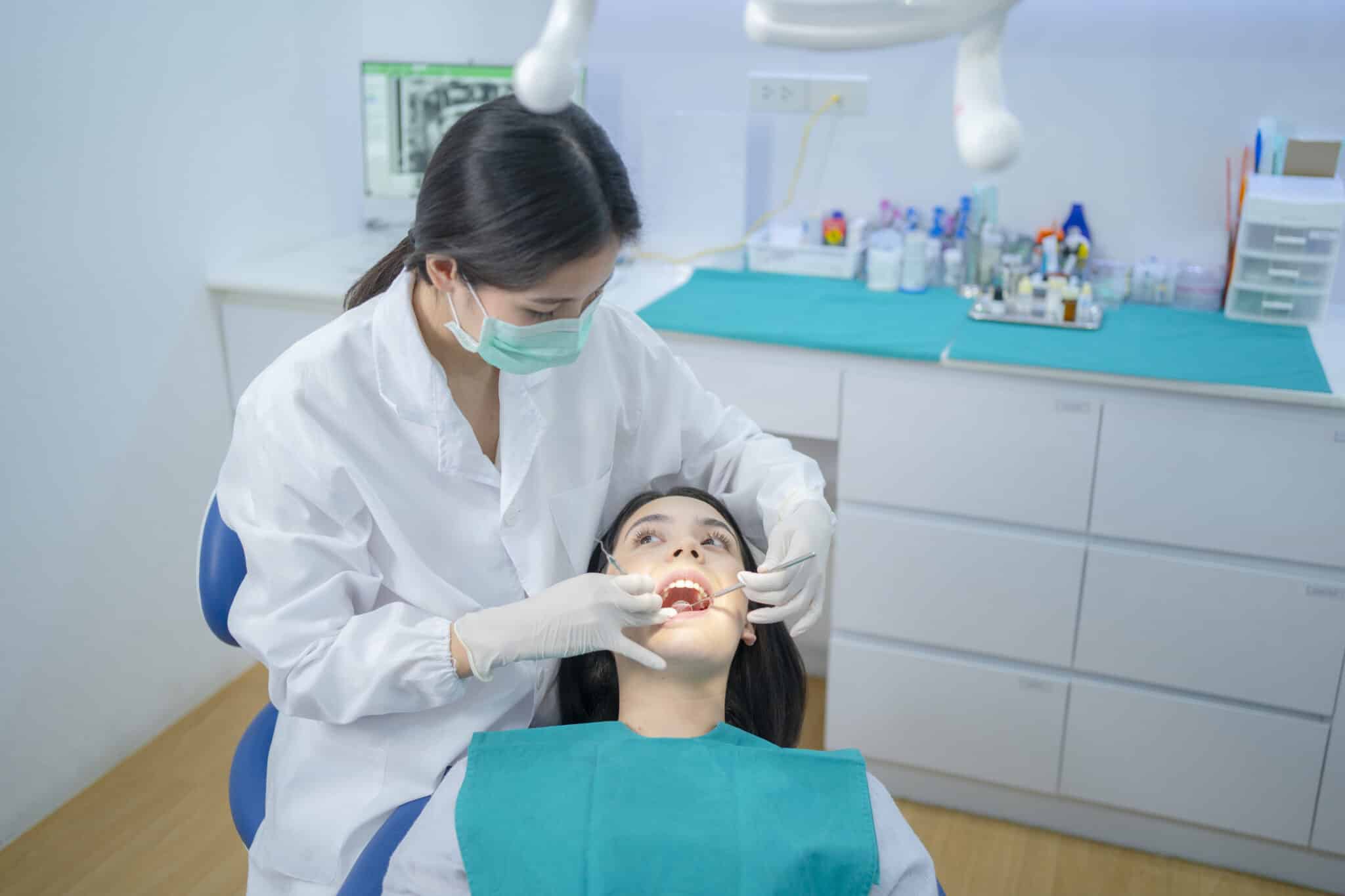 dentist with a patient