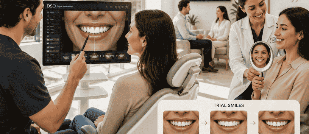 Digital Smile Design and Trial Smiles